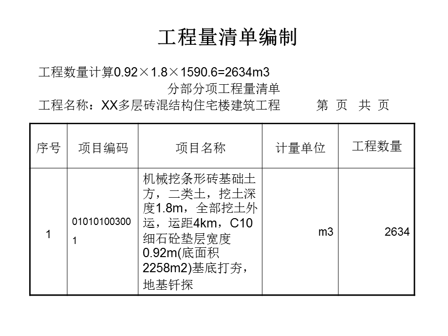 工程量清单计价编制例题.ppt_第2页