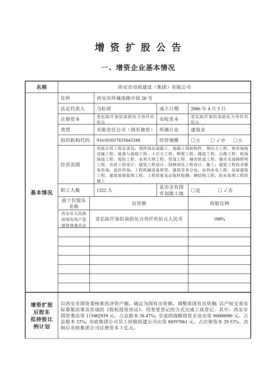 增资扩股公告.doc_第1页