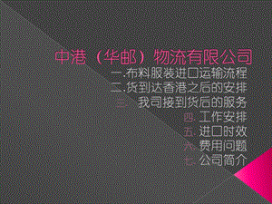 布料报关进口方式和时效的优势选择.ppt