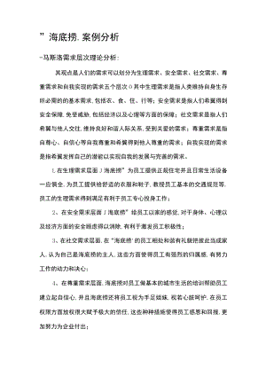 海底捞案例分析人力资源管理.docx