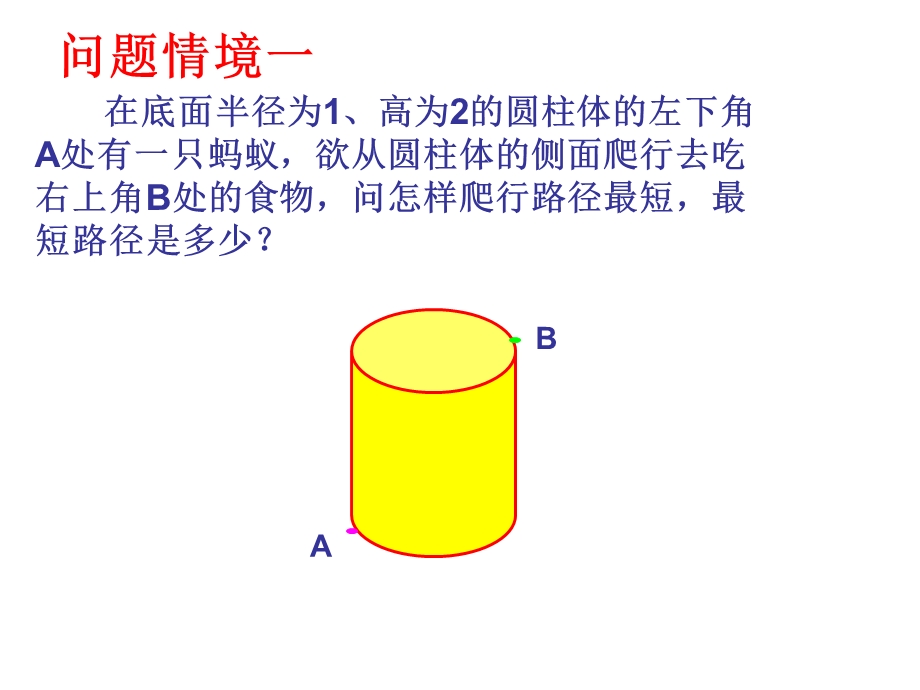 圆柱形与路径最短问题.ppt_第3页