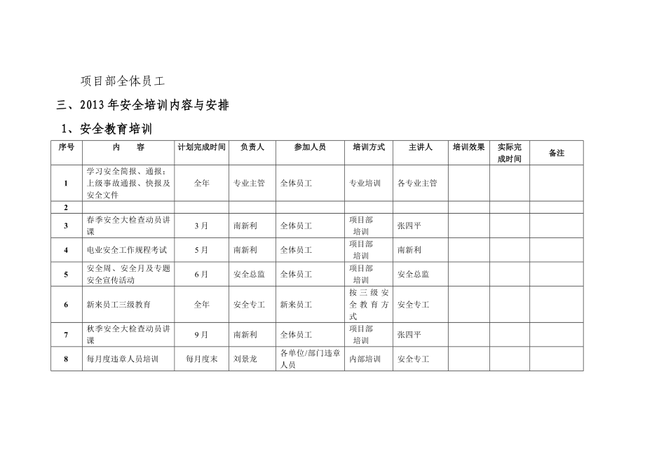 专业班组安全培训计划.doc_第3页