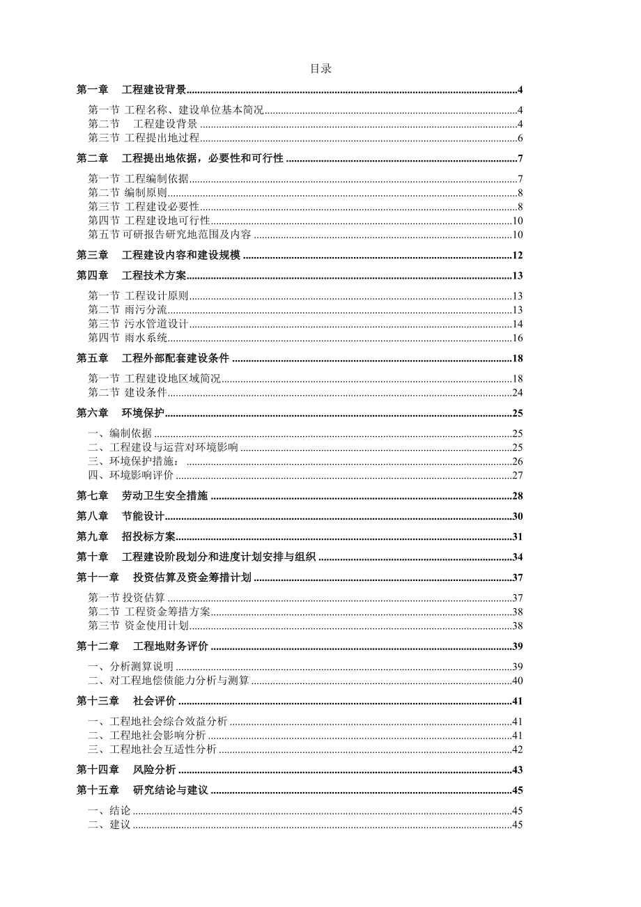 城区雨污分流管网工程项目可行性研究报告.doc_第2页