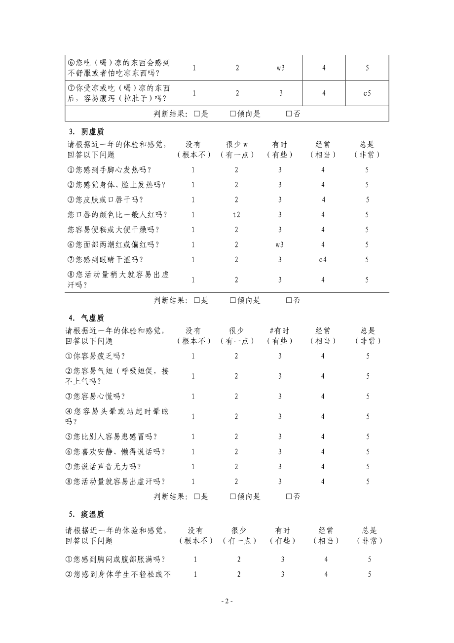 中医体质分类与测评量表.doc_第2页