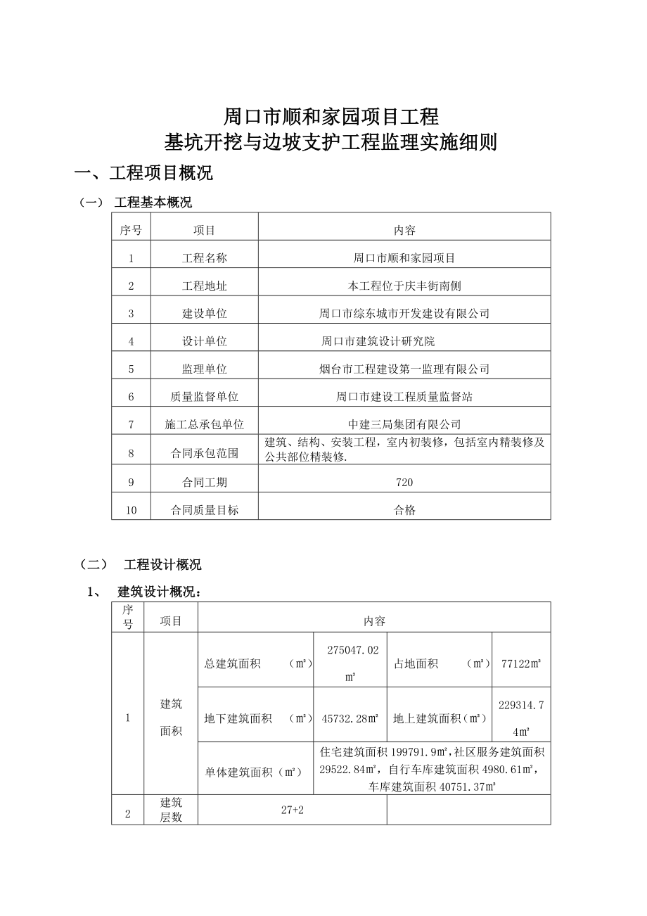 基坑土方开挖及边坡支护监理细则.doc_第3页