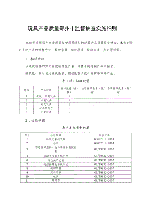 玩具产品质量市监督抽查实施细则.docx