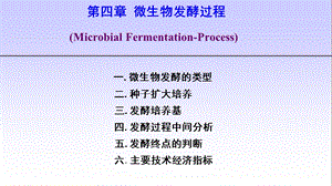 宋存江《微生物发酵工程》第4章微生物发酵过程.ppt