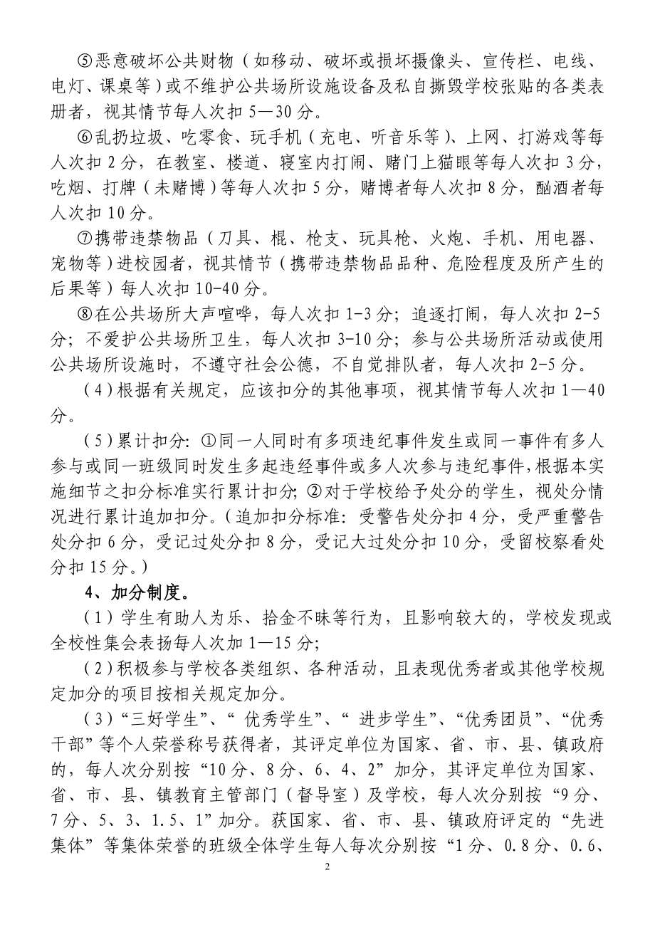 中学学生德育量化考核实施细则.doc_第2页