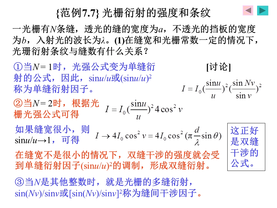 光学之光栅衍射的强度和条纹.ppt_第3页