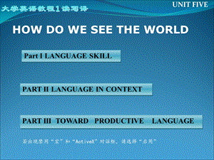 大学英语教程1读写译UNIT.ppt