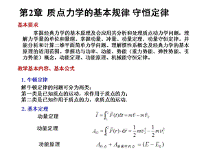 大学物理第二章习题质点力学的基本规律守恒定律.ppt