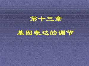 基因表达的调节基因表达调节的基本概念及原理原核.ppt