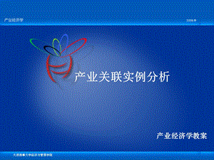 产业经济学-产业关联实例分析.ppt