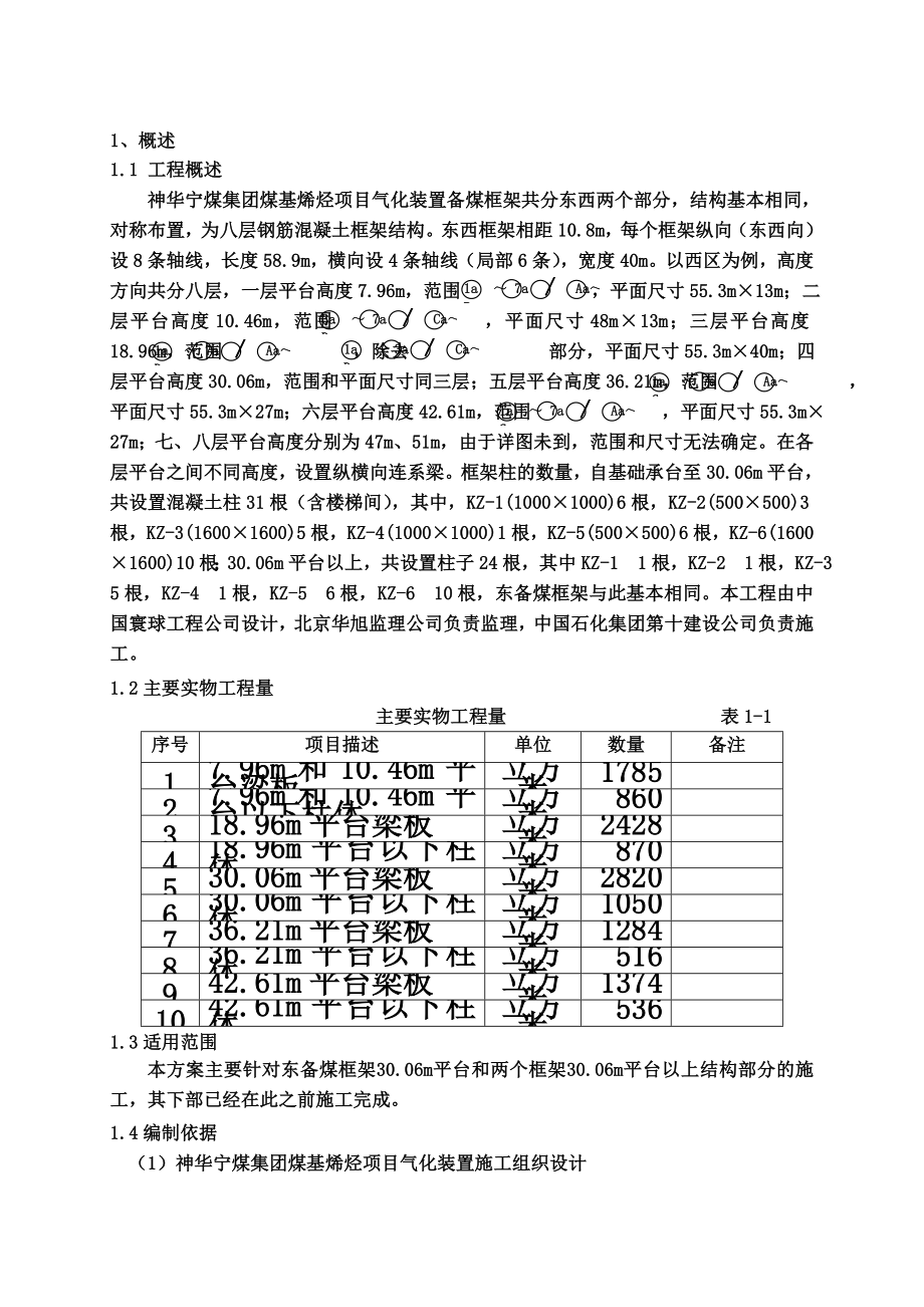 备煤土建框架主体施工方案终版.doc_第3页