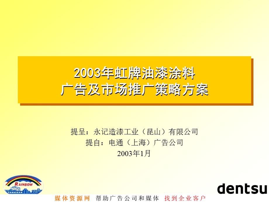 油漆涂料广告及市场推广策略方案.ppt_第1页