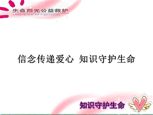 生命阳光公益救援中心简介.ppt