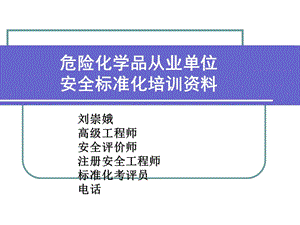 合成氨生产企业安全标准化实施指南讲义.ppt