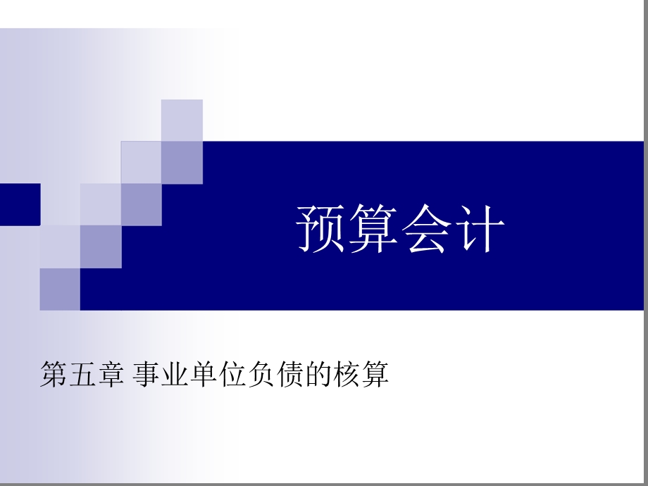 事业单位负债的核算.ppt_第1页