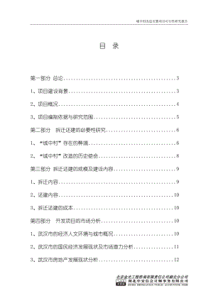 城中村综合改造拆迁安置房项目可行性研究报告.doc