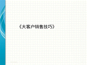 大客户销售技巧(实战).ppt