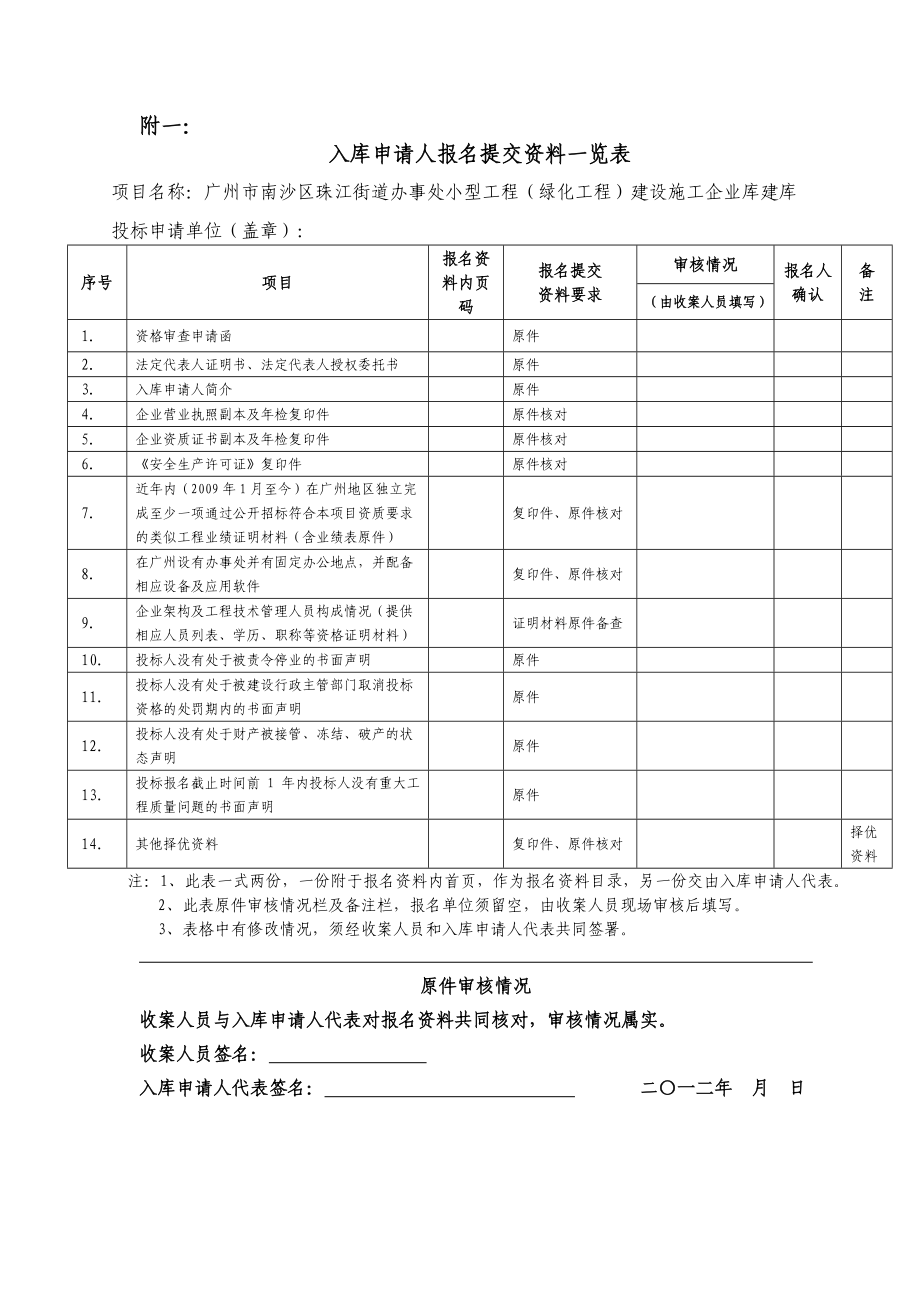 广州市南沙区珠江街道办事处小型工程绿化工程建设施工企业库建库.doc_第3页