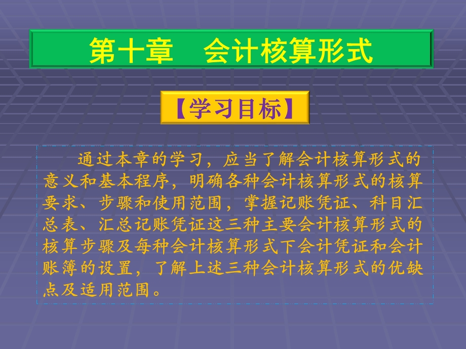 十章节会计核算形式.ppt_第1页