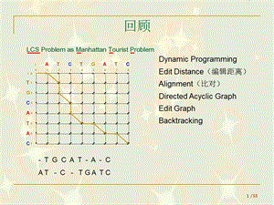 动态规划法-双序列比对.ppt