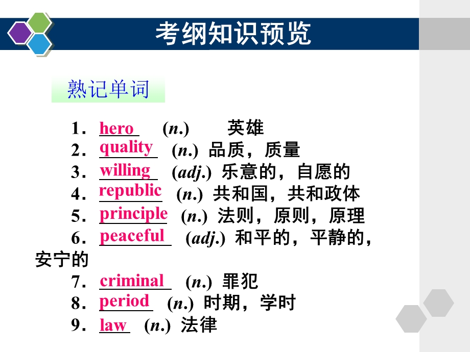 人教新课标考点辅导课件-必修1U.ppt_第2页