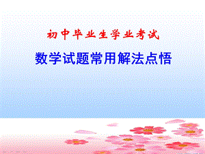 初中毕业生学业考试.ppt