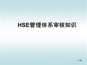 HSE管理体系审核知识.ppt