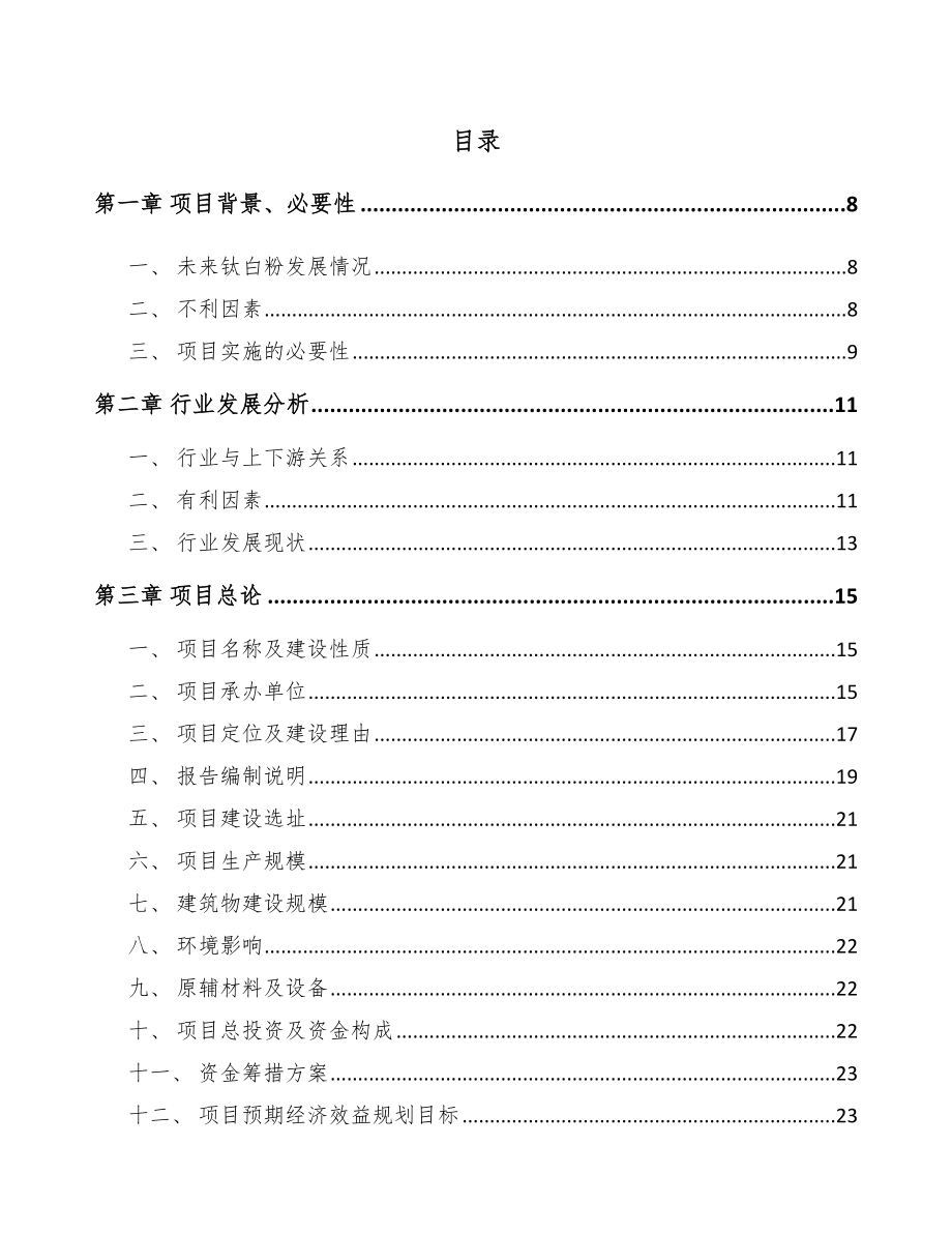 垫江钛产品项目可行性研究报告.docx_第2页