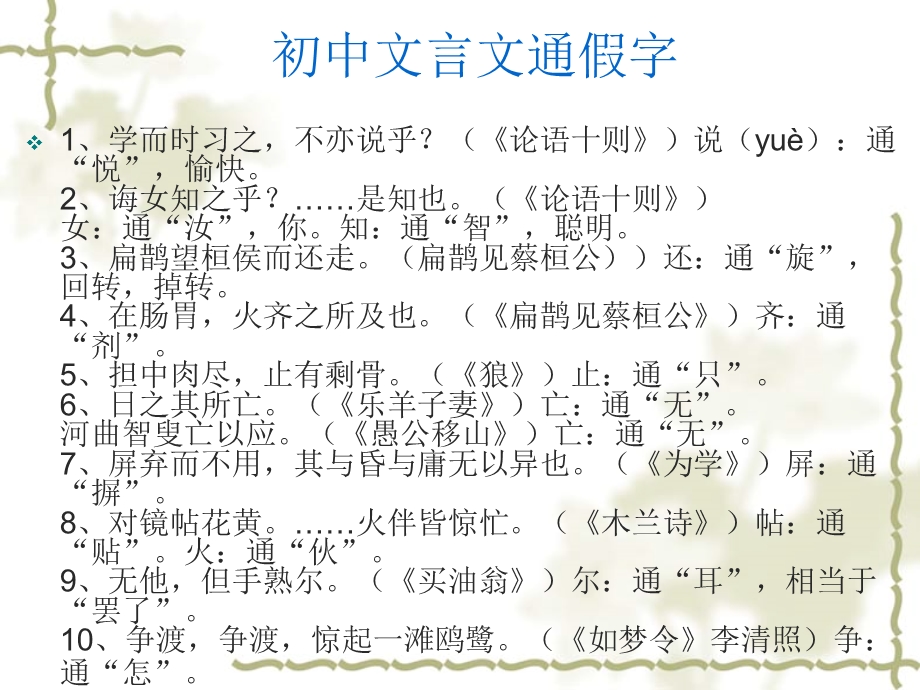 初中1-6册文言文-通假字.ppt_第2页