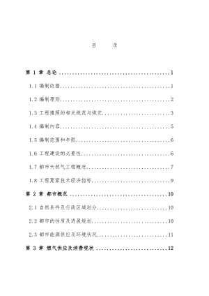 城市天然气利用工程项目可行性研究报告.doc