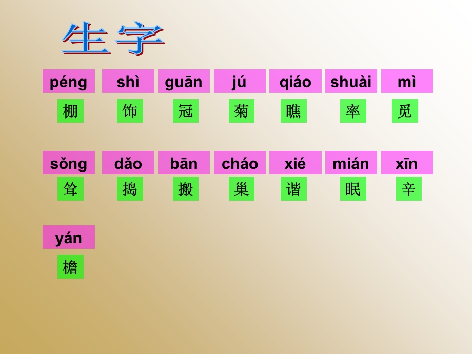 人教版四年级下册21.乡下人家》字词闯关.ppt_第1页