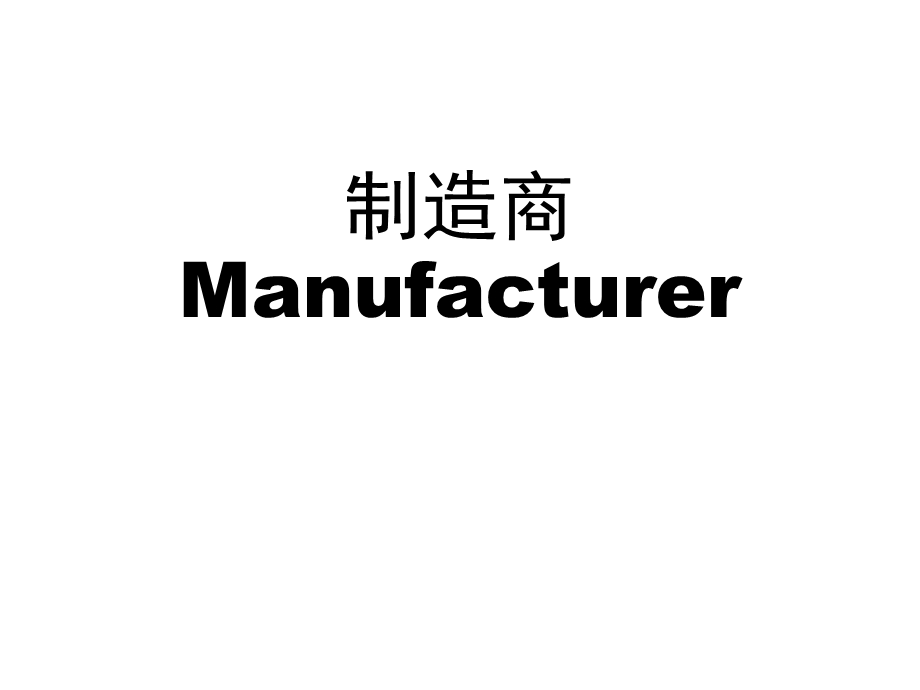 制造商Manufactu.ppt_第1页