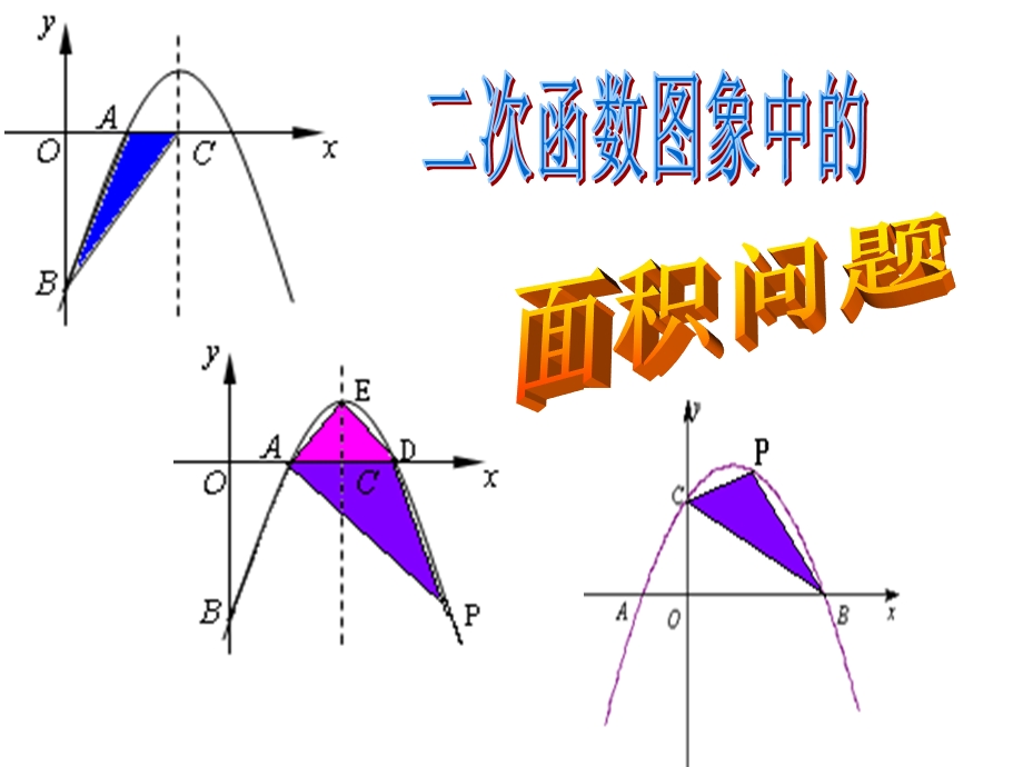 初中数学《二次函数图象中的面积问题》.ppt_第1页