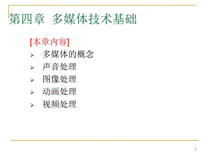 多媒体应用技术基础.ppt