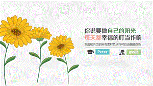 向日葵阳光努力向上毕业论文答辩.ppt