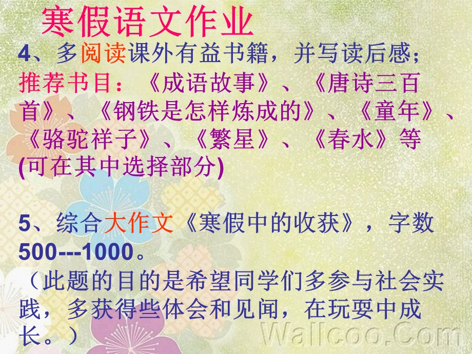 初中七年级语文寒假作业.ppt_第3页