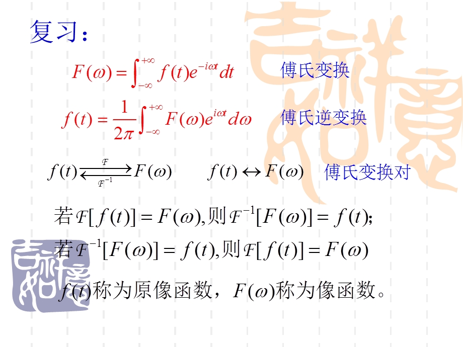 单位脉冲函数及傅里叶变换的性质.ppt_第1页