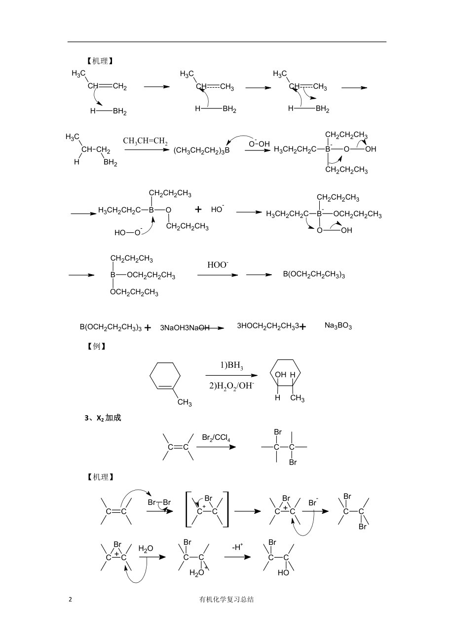 基础有机化学反应总结.doc_第2页