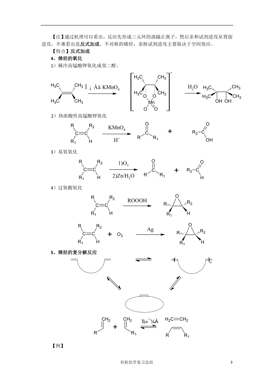 基础有机化学反应总结.doc_第3页