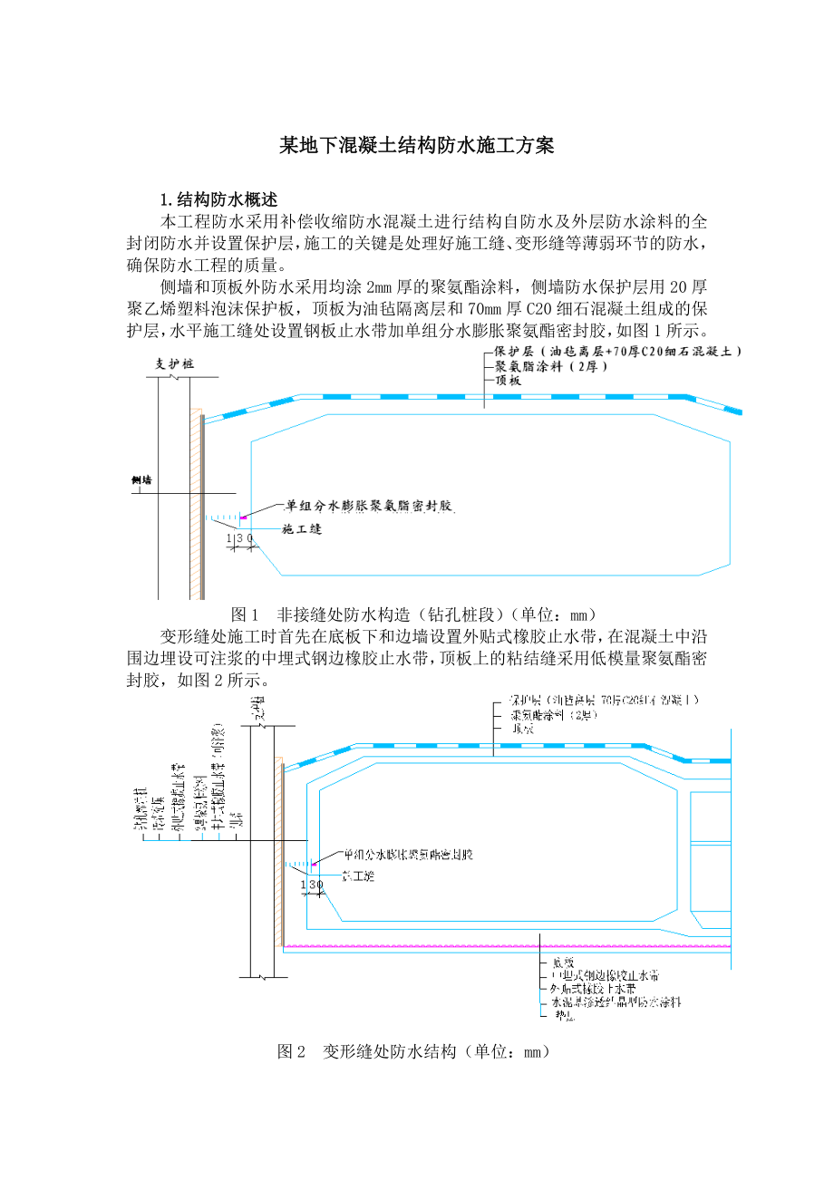 8某地下混凝土结构防水施工方案.doc_第1页