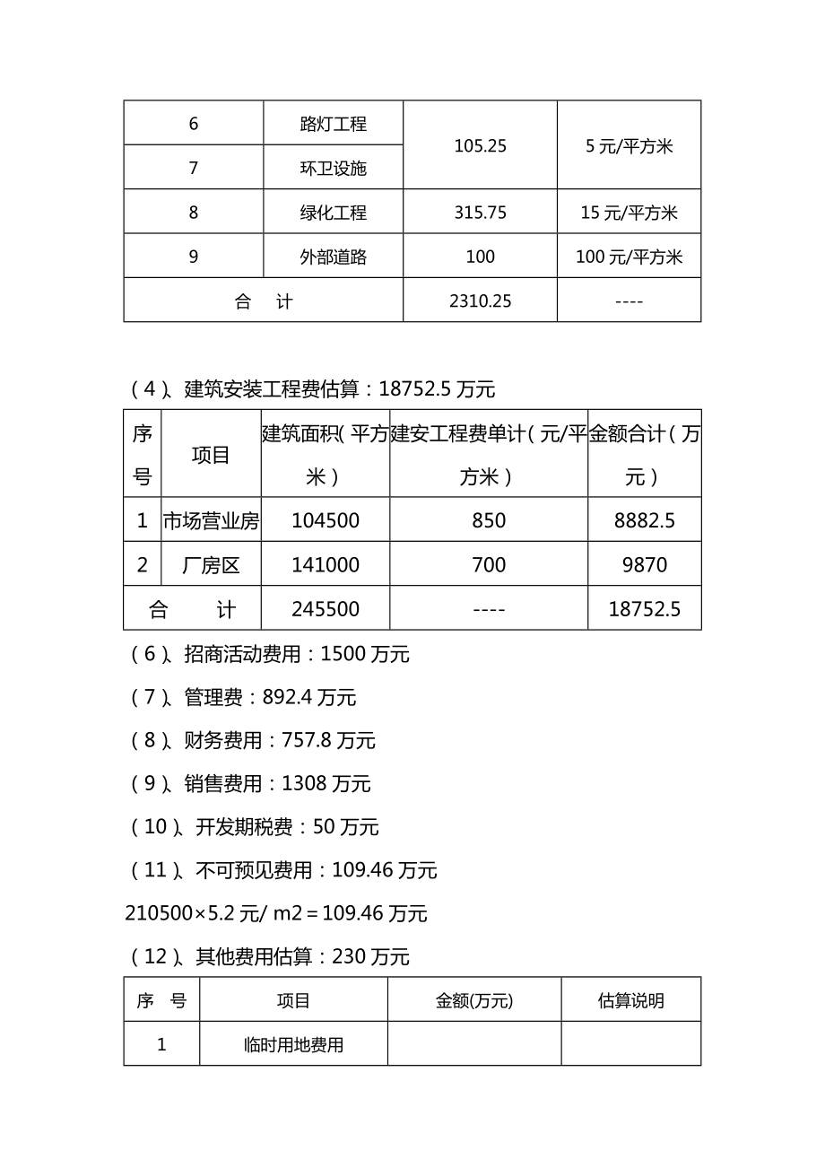 房地产项目地块经济效果评估市场投资测算.doc_第2页