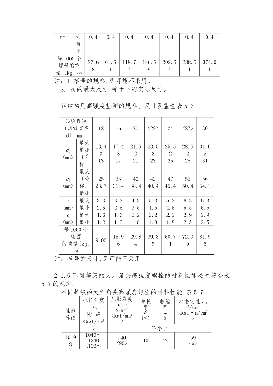 大六角高强度螺栓连接工艺标准与工程施工设计方案.doc_第3页