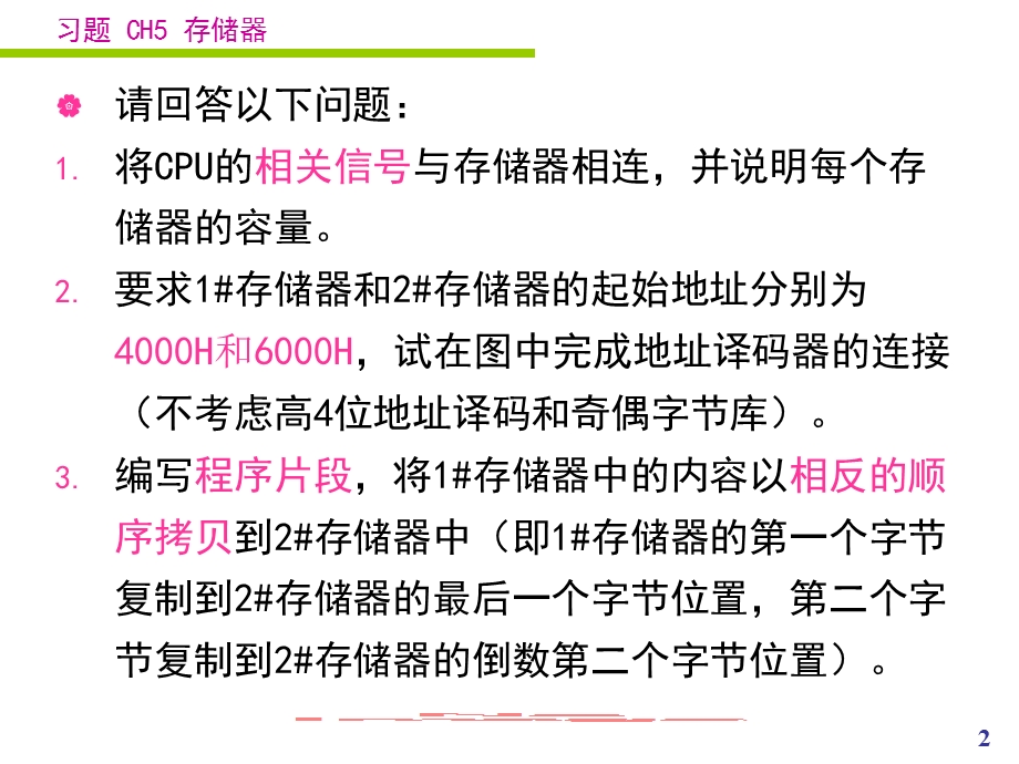 微机原理有关存储器的题目及答案.ppt_第2页