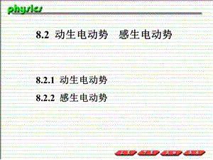 普通物理PPT课件8.2动生电动势感生电动势.ppt