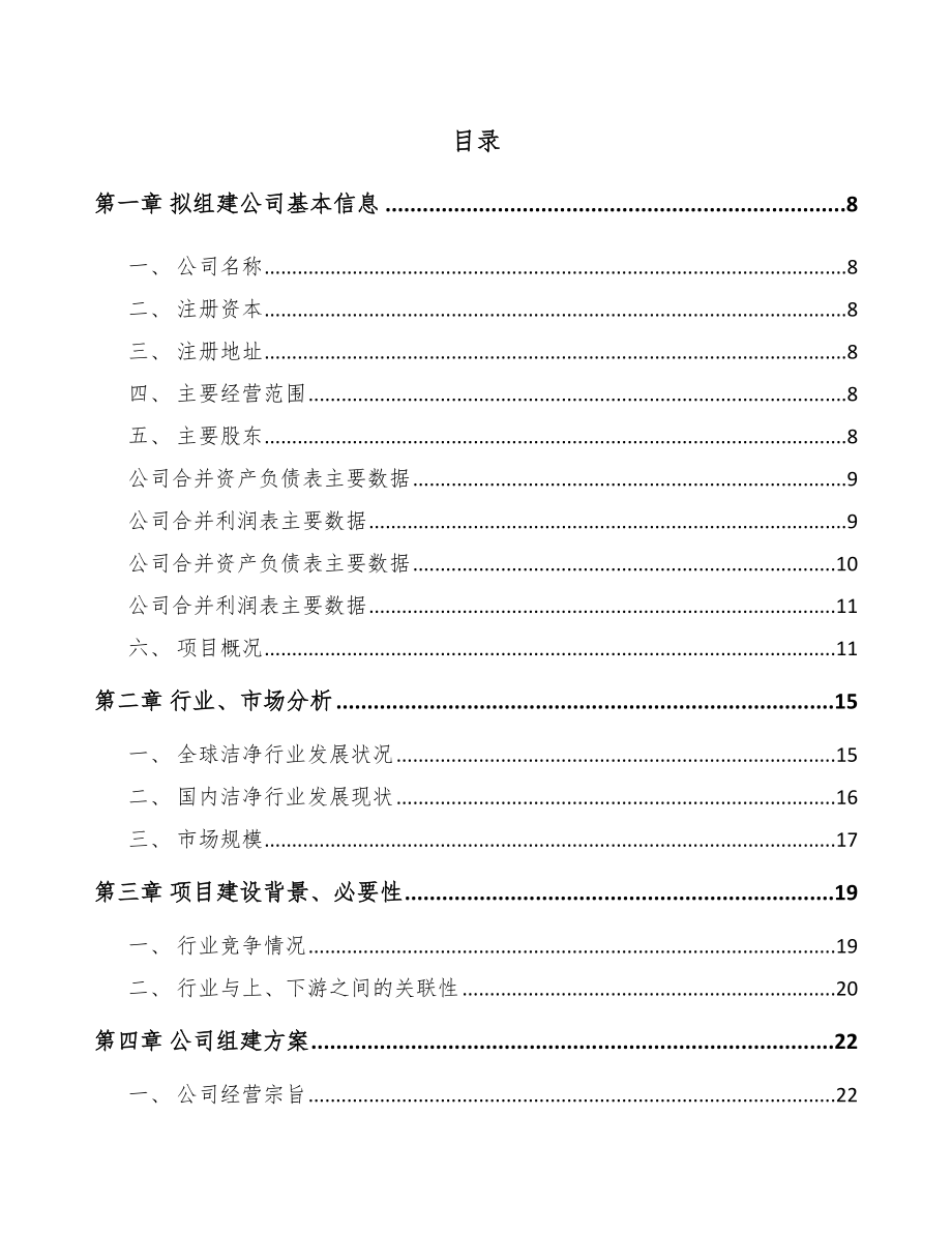 大理关于成立净化设备公司可行性研究报告.docx_第2页