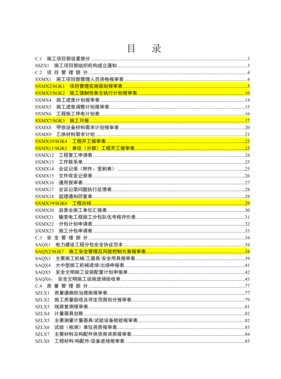 施工项目部标准化工作手册(线路分册).doc_第1页