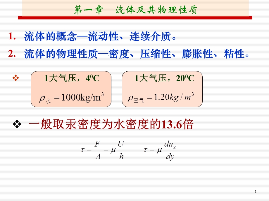 流体力学复习sdu.ppt_第1页